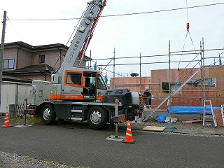 基礎工事から建て方工事　太白区K様邸